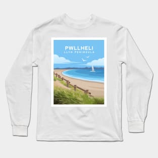 Pwllheli Beach, Llyn Peninsula - North Wales Long Sleeve T-Shirt